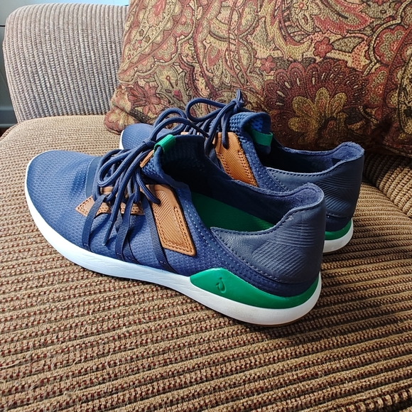 Men's Olukai Mio Li Blue/Green/Brown Casual Mesh Sneaker Slip-Resistant Size 10 - Picture 7 of 13